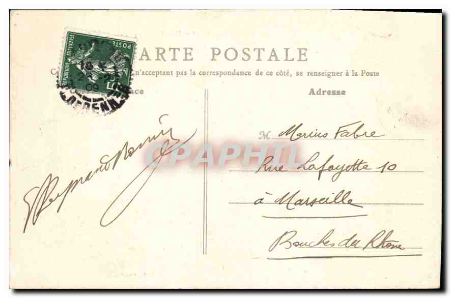 CPA Paris Buttes Chaumont Pont suspendu  — Verso