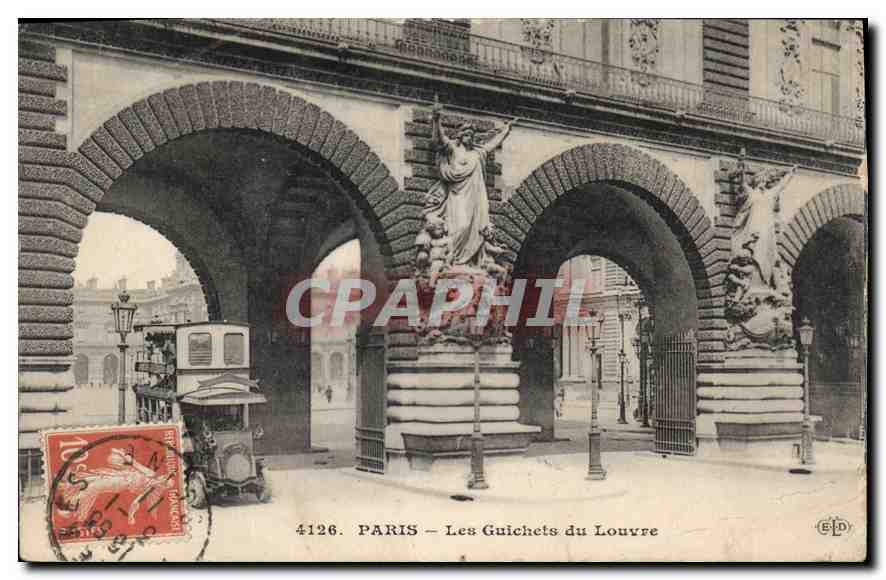 CPA Paris les Guichets du Louvre 