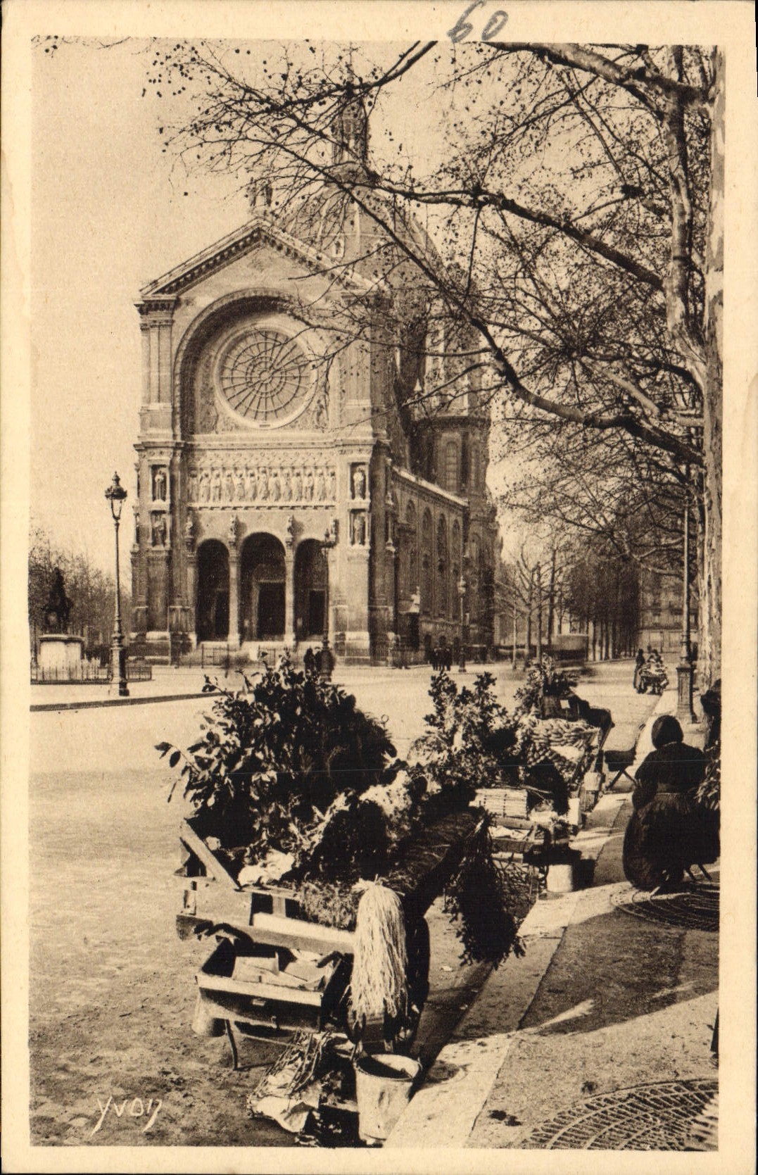 CPA Paris en Flanant l'eglise Saint Augustin 