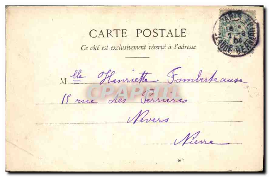 CPA Paris Buttes Chaumont la Grotte  — Rückseite