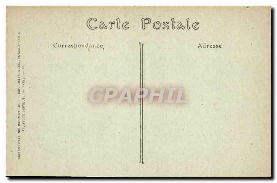 CPA Paris Notre Dame Facade Portail central Pentures  — Rückseite