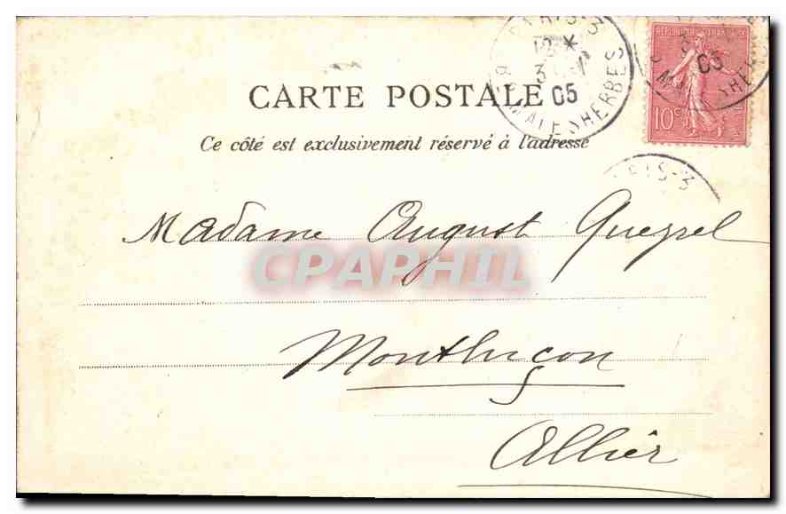 CPA Paris Palais du Luxembourg  — Rückseite