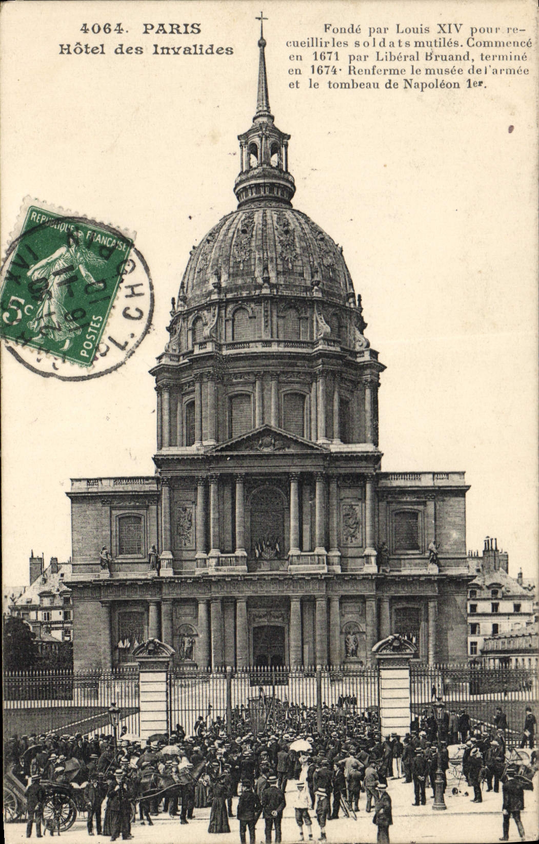 Hôtel des Invalides — Paris — éditeur Costes, n° 4064