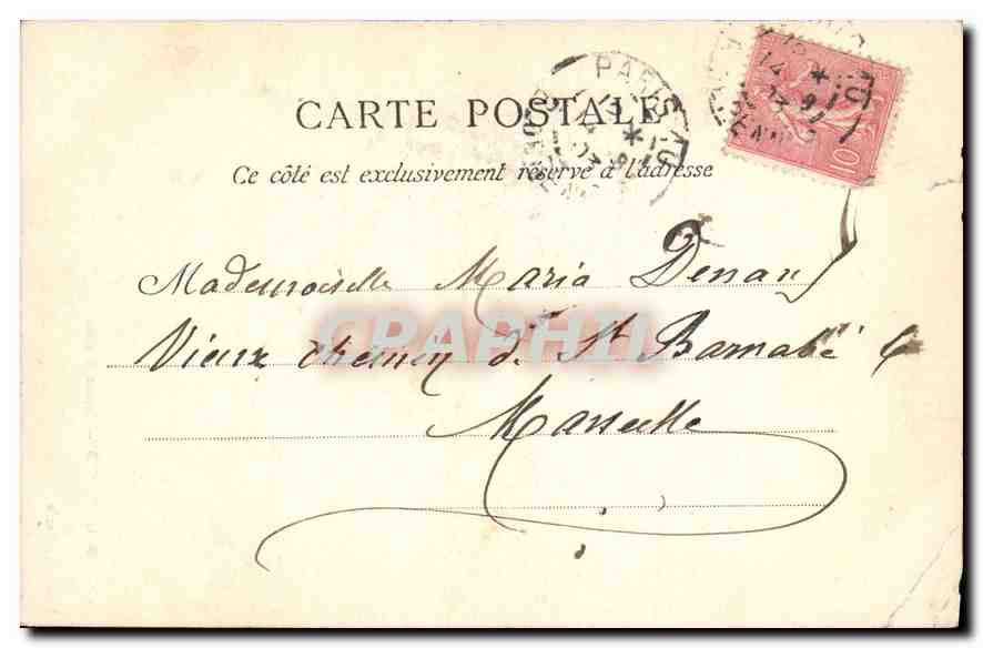 CPA Paris Notre Dame  — Rückseite