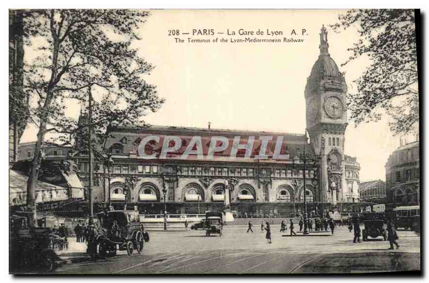 CPA Paris la Gare de Lyon 