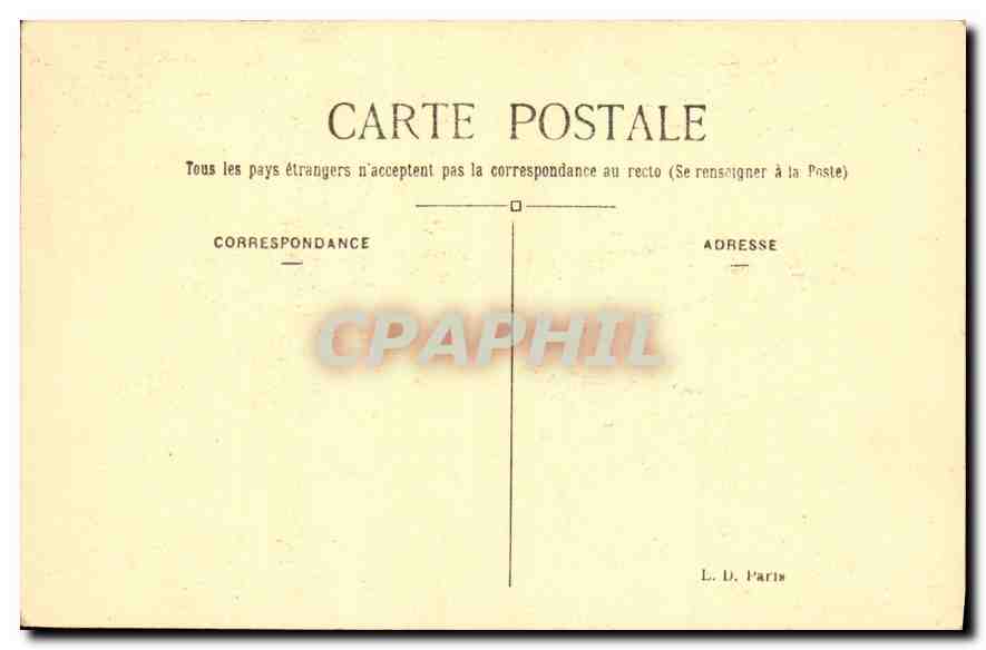 CPA Paris les Invalides  — Rückseite