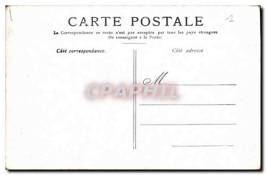 CPA Paris la Place de la Concorde  — Rückseite