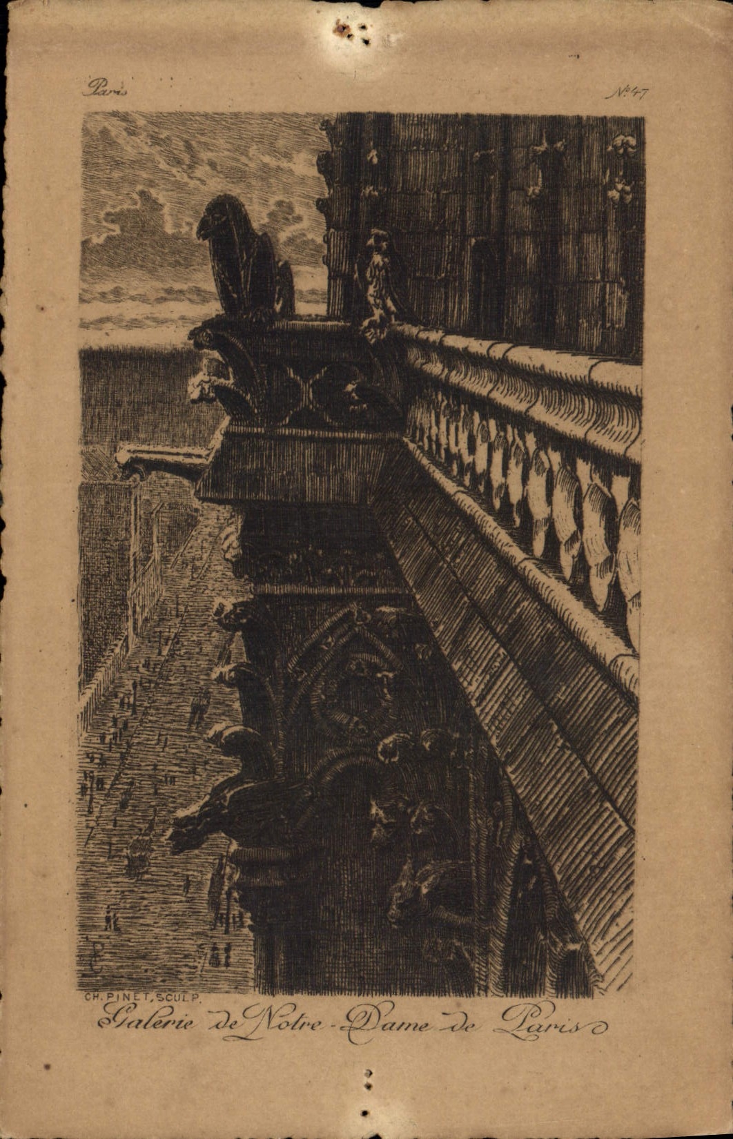 CPA Galerie de Notre Dame de Paris 