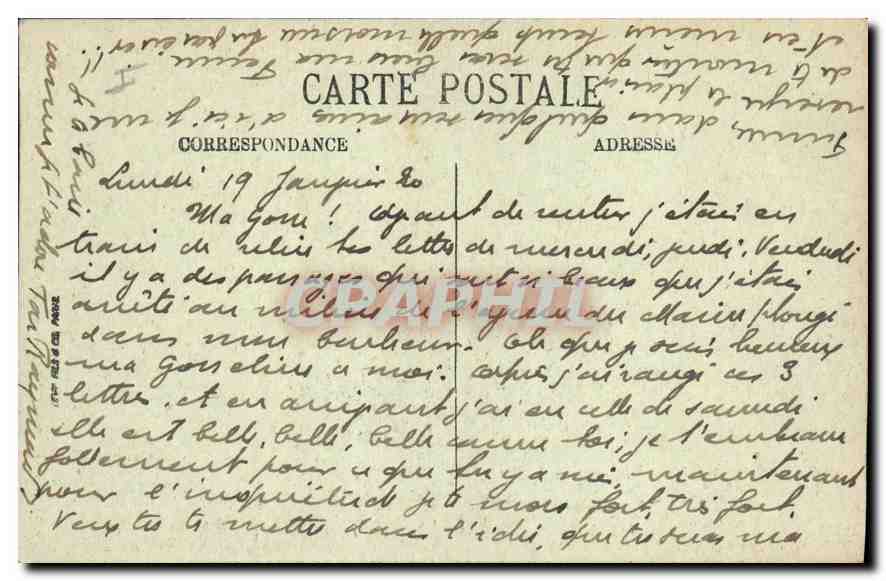 CPA Paris La Chapelle des Invalides  — Rückseite