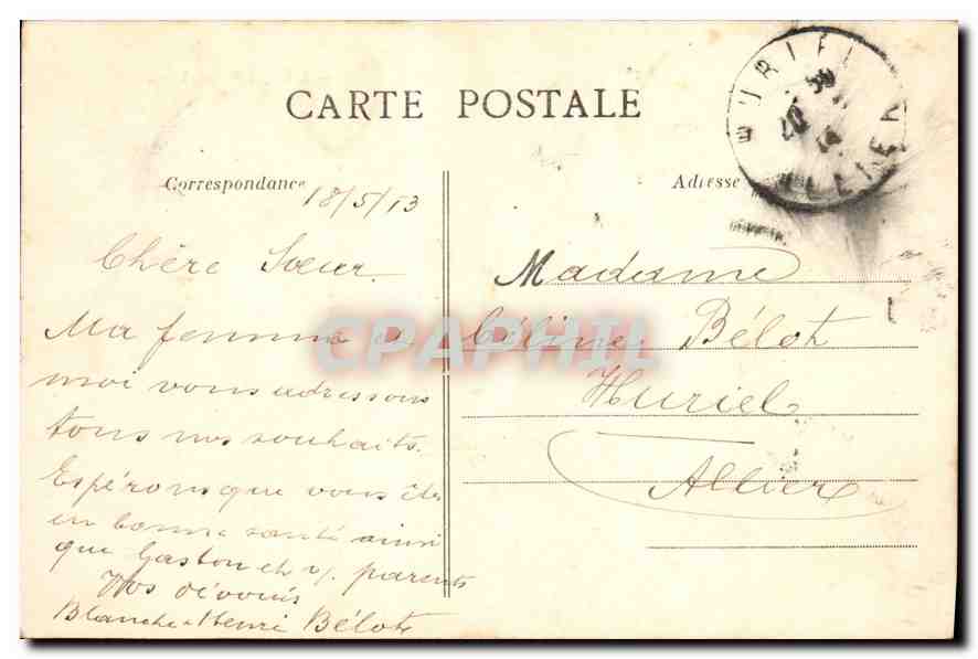 CPA Paris L'Eglise Notre Dame  — Verso