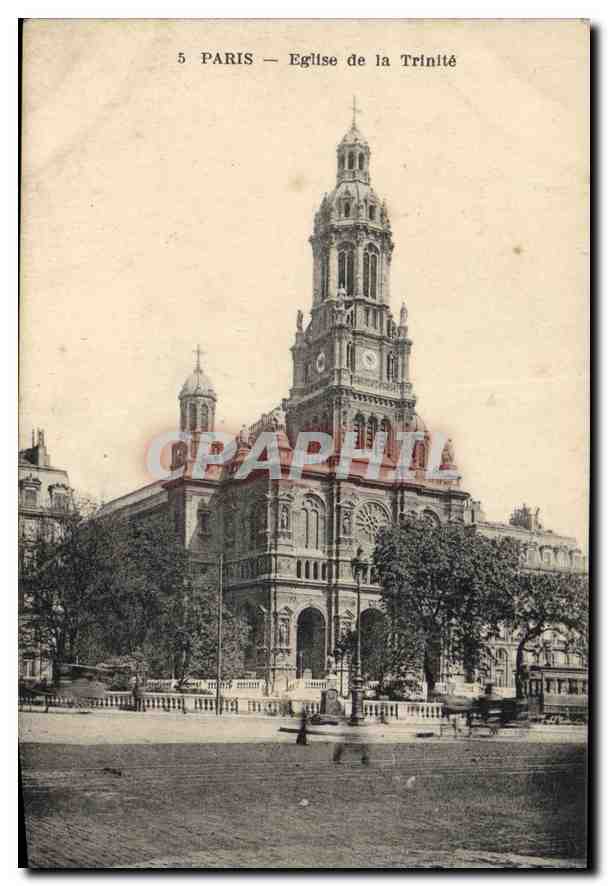 CPA Paris Eglise de la Trinite 