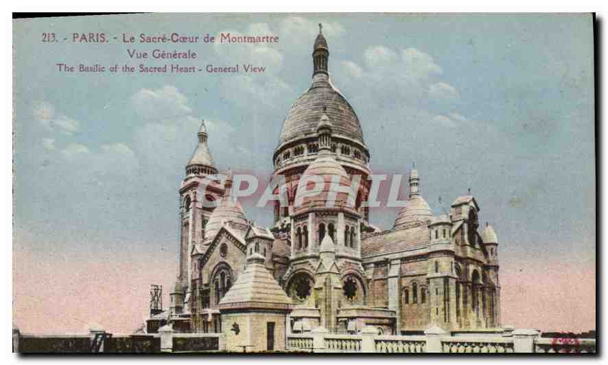 CPA Paris Le Sacre Coeur de Montmartre Vue generale 