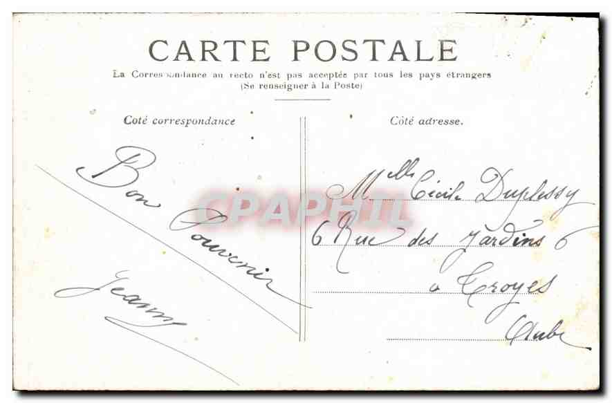 CPA Paris Le Jardin du Luxembourg  — Rückseite