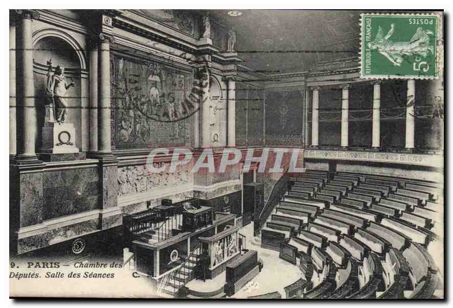 CPA Paris Chambre des Deputes Salle des Seances 