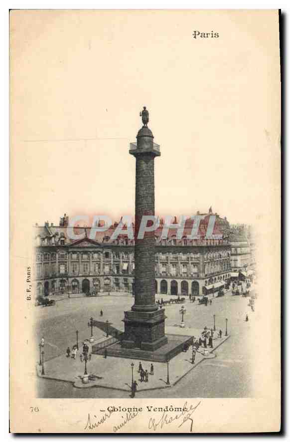 CPA Paris Colonne Vendome 