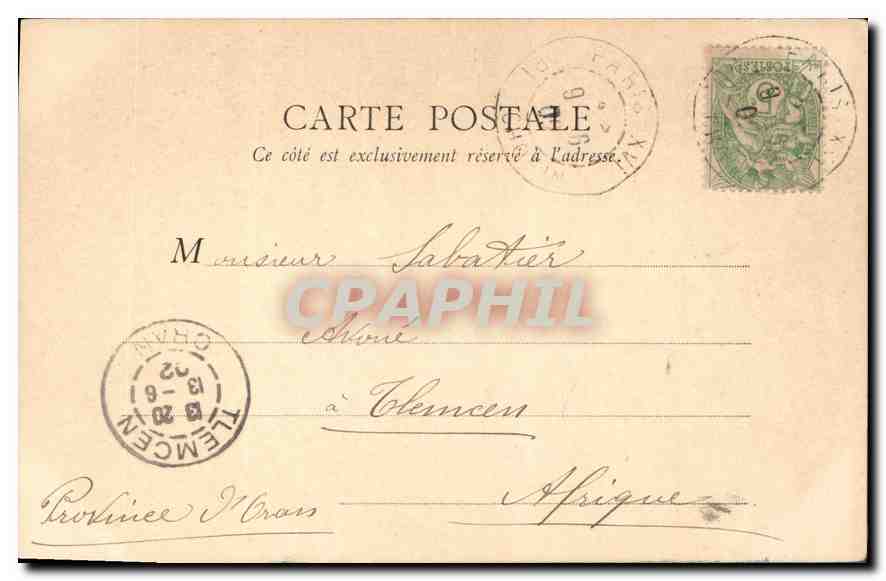 CPA Paris Colonne Vendome  — Rückseite