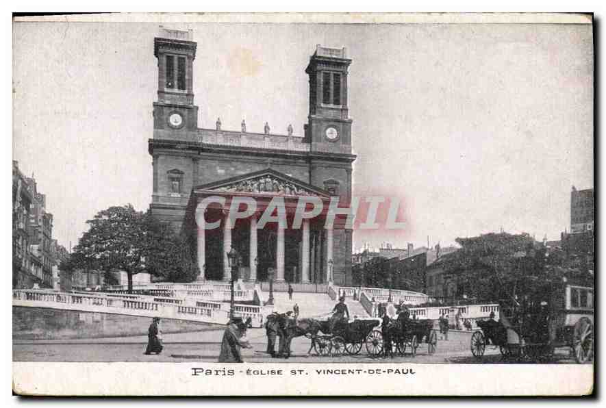 CPA Paris Eglise St Vincent de Paul 