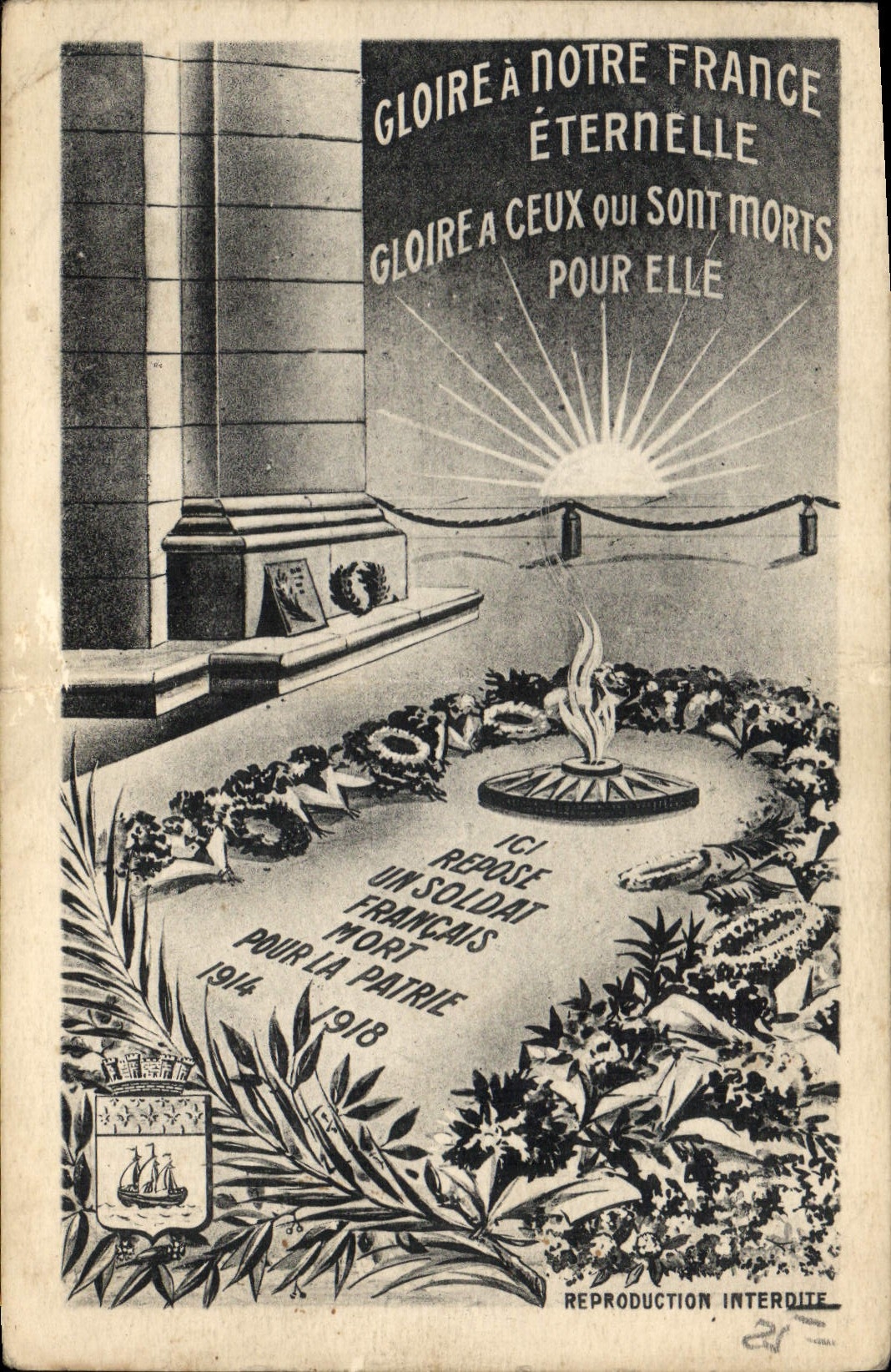 CPA Gloire a notre France Eternelle Gloire a ceux qui sont morts pour elle 