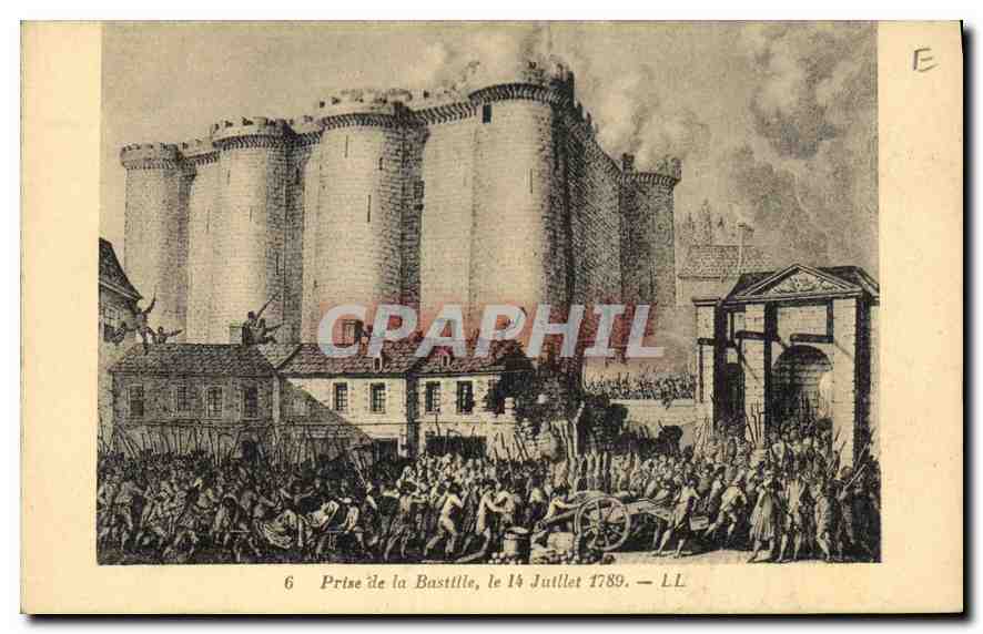 CPA Prise de la Bastille le 14 Juillet 1789 