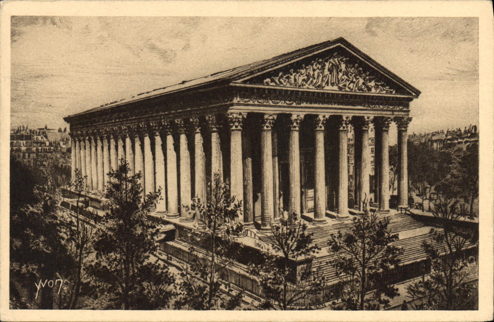 CPA Paris en flanant L'Eglise de la Madeleine 