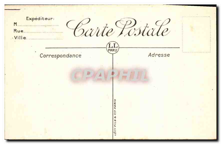 CPA Paris La Madeleine  — Rückseite