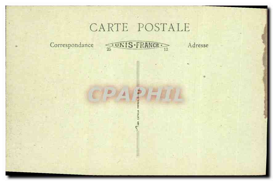 CPA Paris Prieure benedictin Le Refectoire  — Rückseite