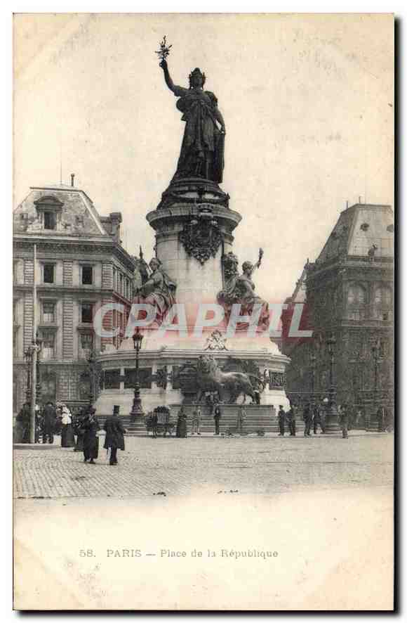 CPA Paris Place de la Republique 