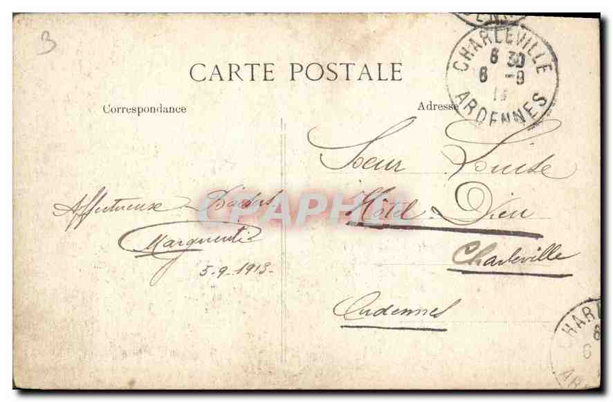 CPA Paris Les Boulevards vus de la Madeleine  — Verso