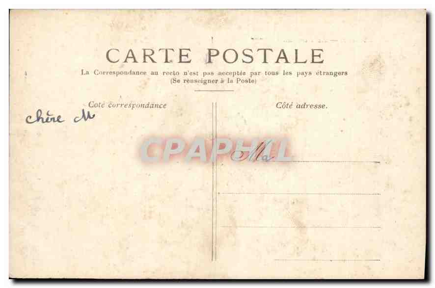 CPA Paris Le Pont au Change  — Verso