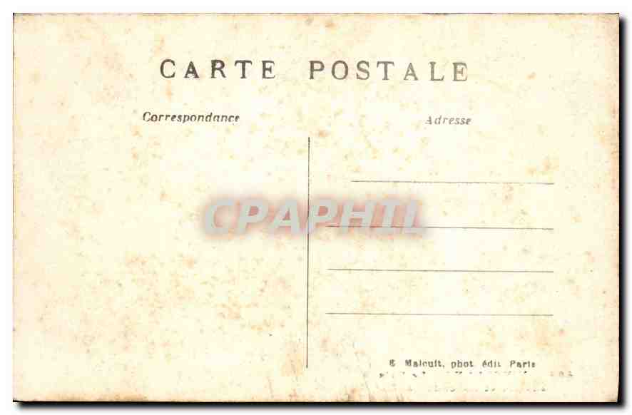 CPA Vincennes Le Bois Riviere et Cascade  — Rückseite