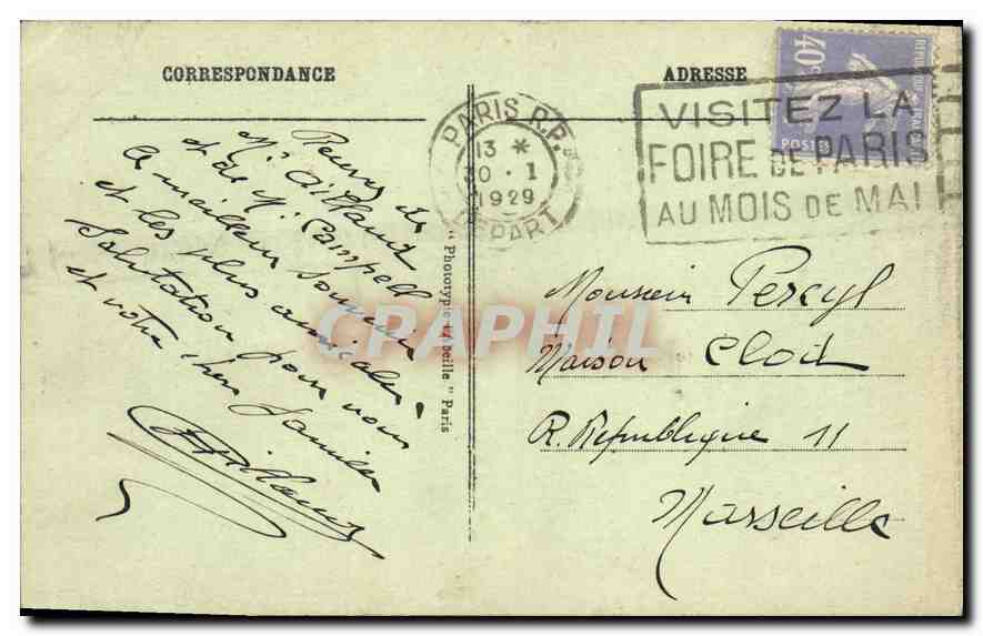 CPA Paris Porte Saint Denis  — Rückseite