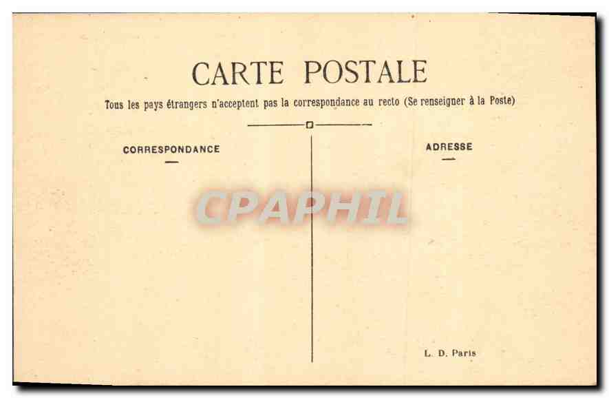 CPA Paris Le Senat et le Jardin du Luxembourg  — Rückseite