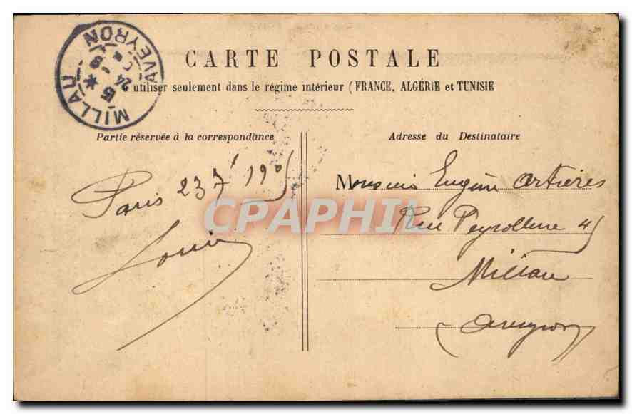 CPA Paris Palais Royal  — Rückseite