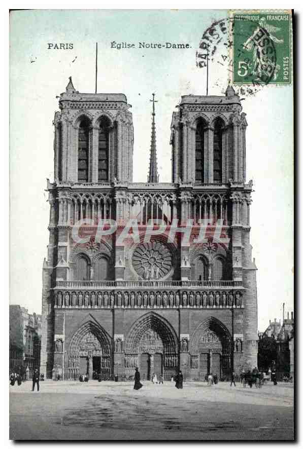 CPA Paris Eglise Notre Dame 