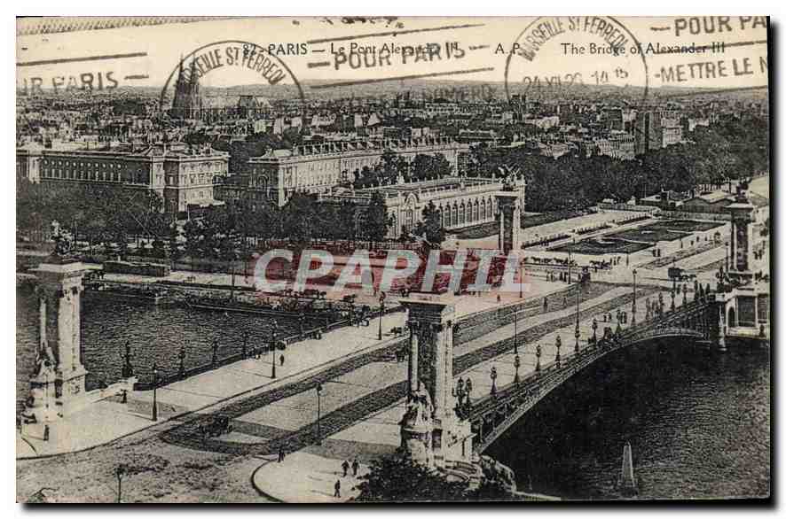 CPA Paris Le Pont Alexandre II 