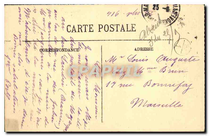 CPA Paris La Rue Soufflot et le Pantheon  — Rückseite
