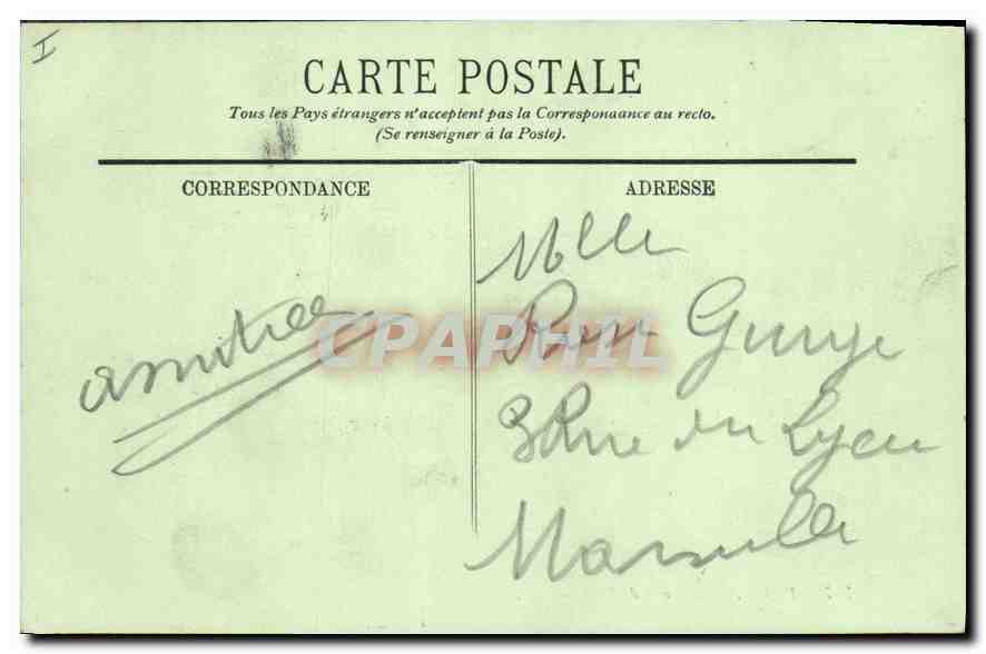 CPA Paris L'Hotel de Ville  — Rückseite