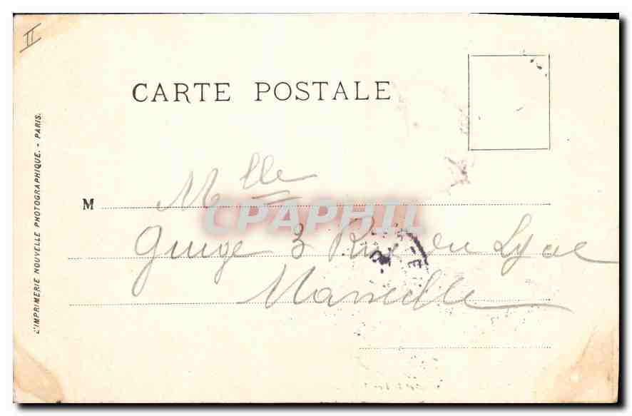 CPA Paris La Rue Soufflot et le Pantheon  — Rückseite