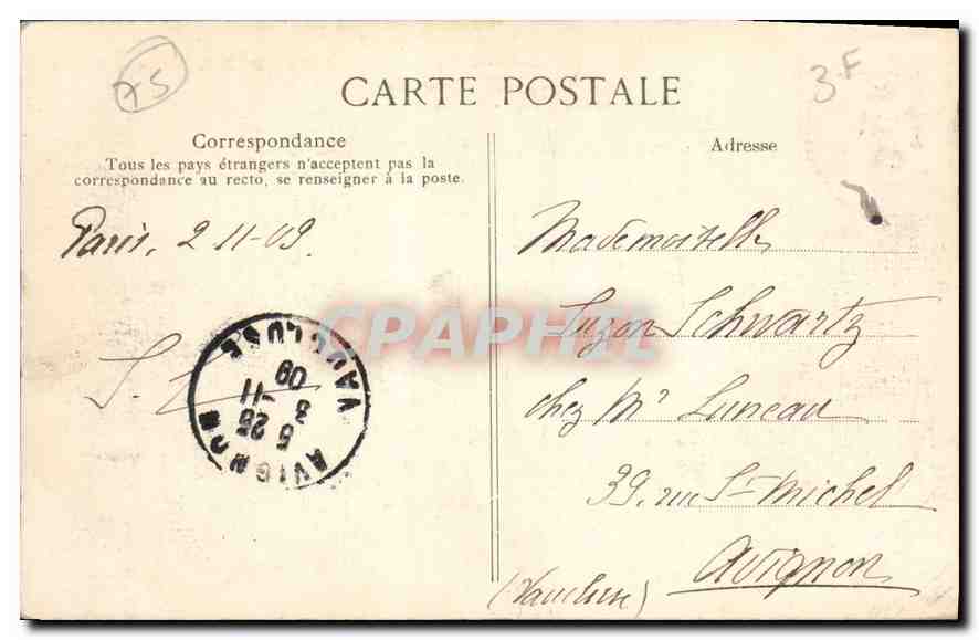 Paris - Notre-Dame — vue de la cathédrale — éditeur non identifié, n° de série 4000 — Reverso