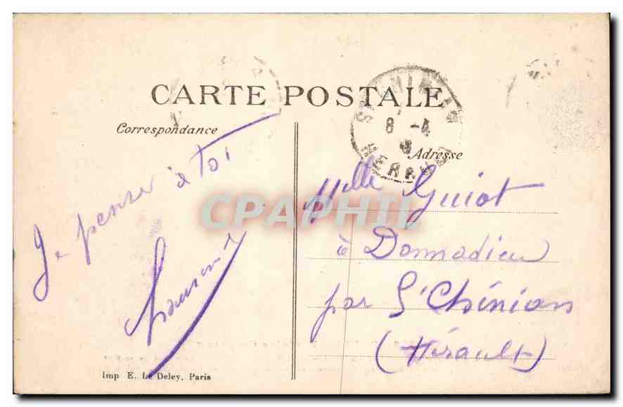 CPA Paris Fontaine Carpeaux  — Rückseite