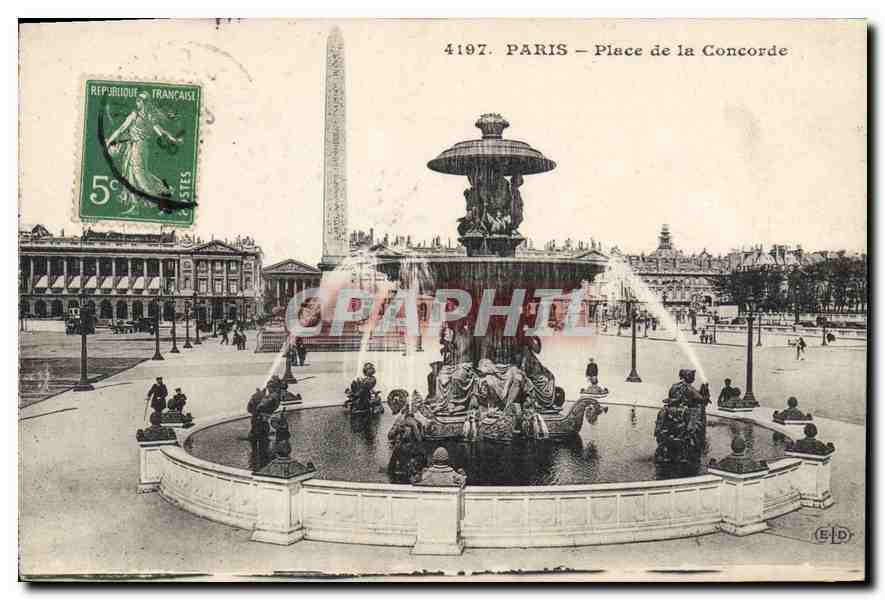 CPA Paris Place de la Concorde 
