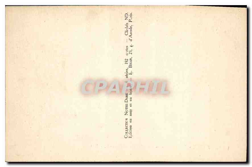 CPA Paris Notre Dame Facade Les Portails  — Verso