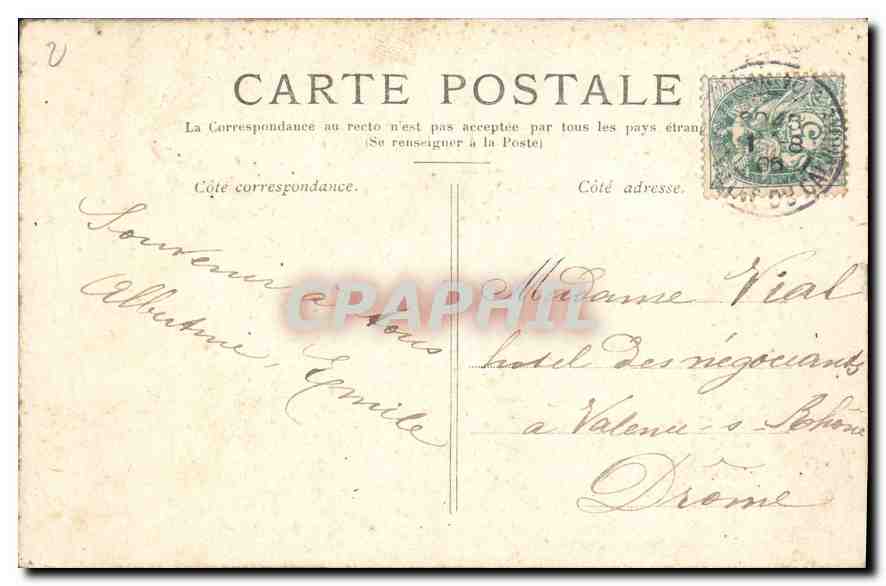 CPA Paris La Gare Saint Lazare  — Rückseite