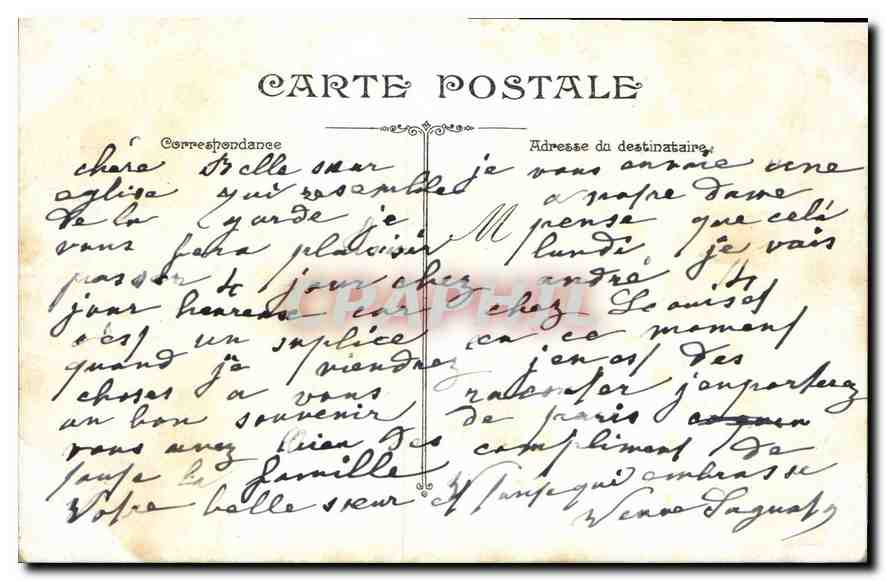 CPA Paris Eglise Saint Etienne du Mont  — Rückseite