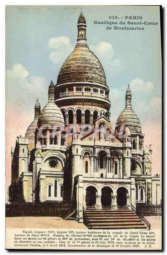CPA Paris Basilique du Sacre Coeur de Montmartre 