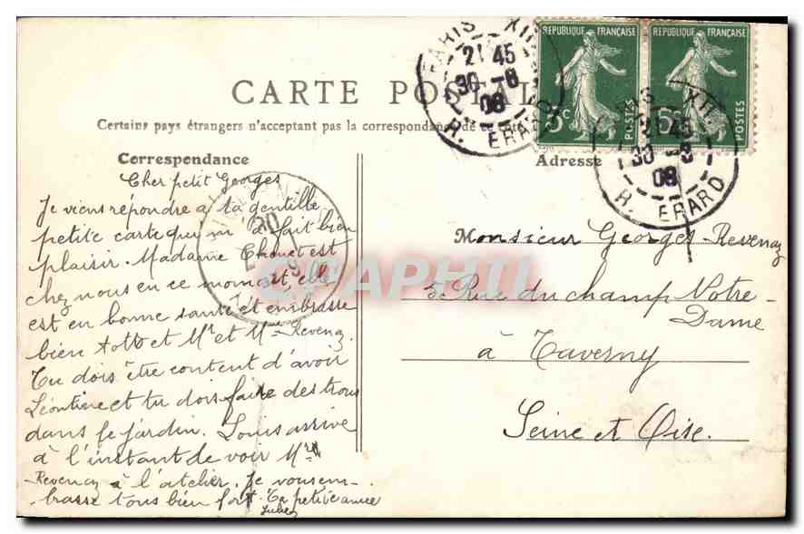 CPA Paris Parc des Buttes Chaumont  — Rückseite