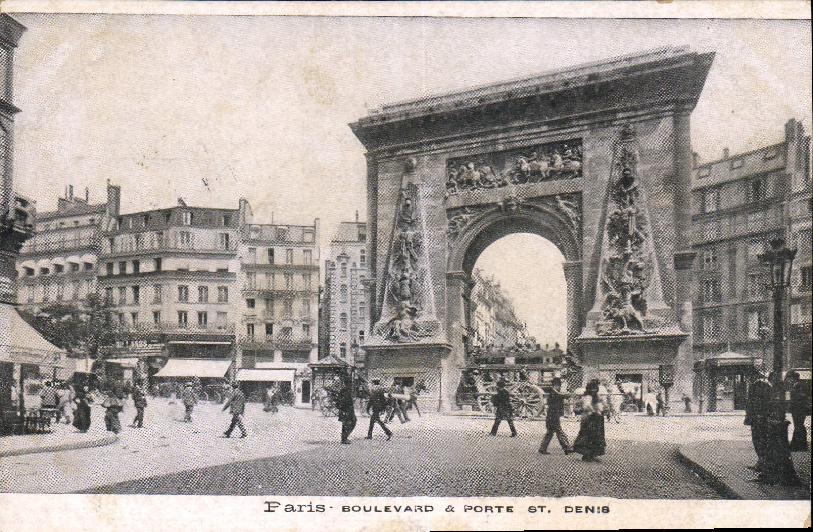 CPA Paris Boulevard Porte St Denis 