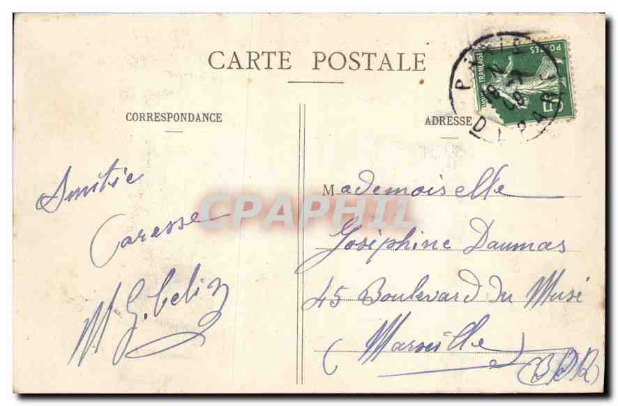 CPA Paris Jardin du Luxembourg  — Rückseite