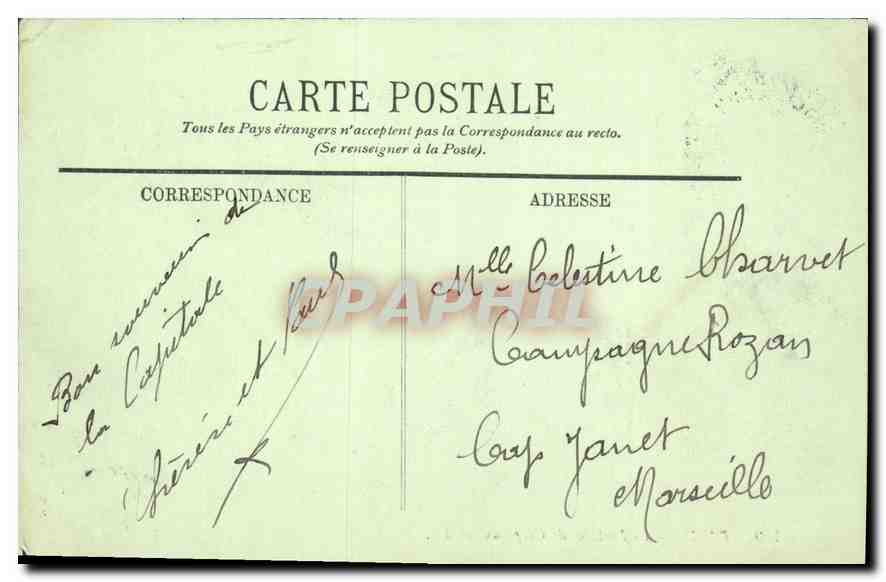 CPA Paris La Fontaine de Carpeaux  — Rückseite