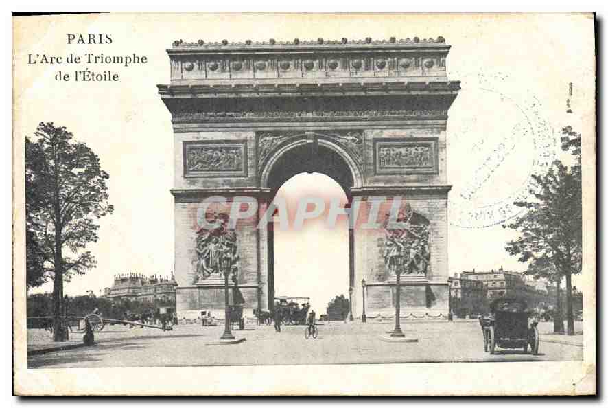 CPA Paris L'Arc de Triomphe de l'Etoile 